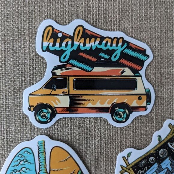 Hiking outdoor Hiking trail adventure inspired outdoor stickers set of 10 pcs - Picture 6 of 6